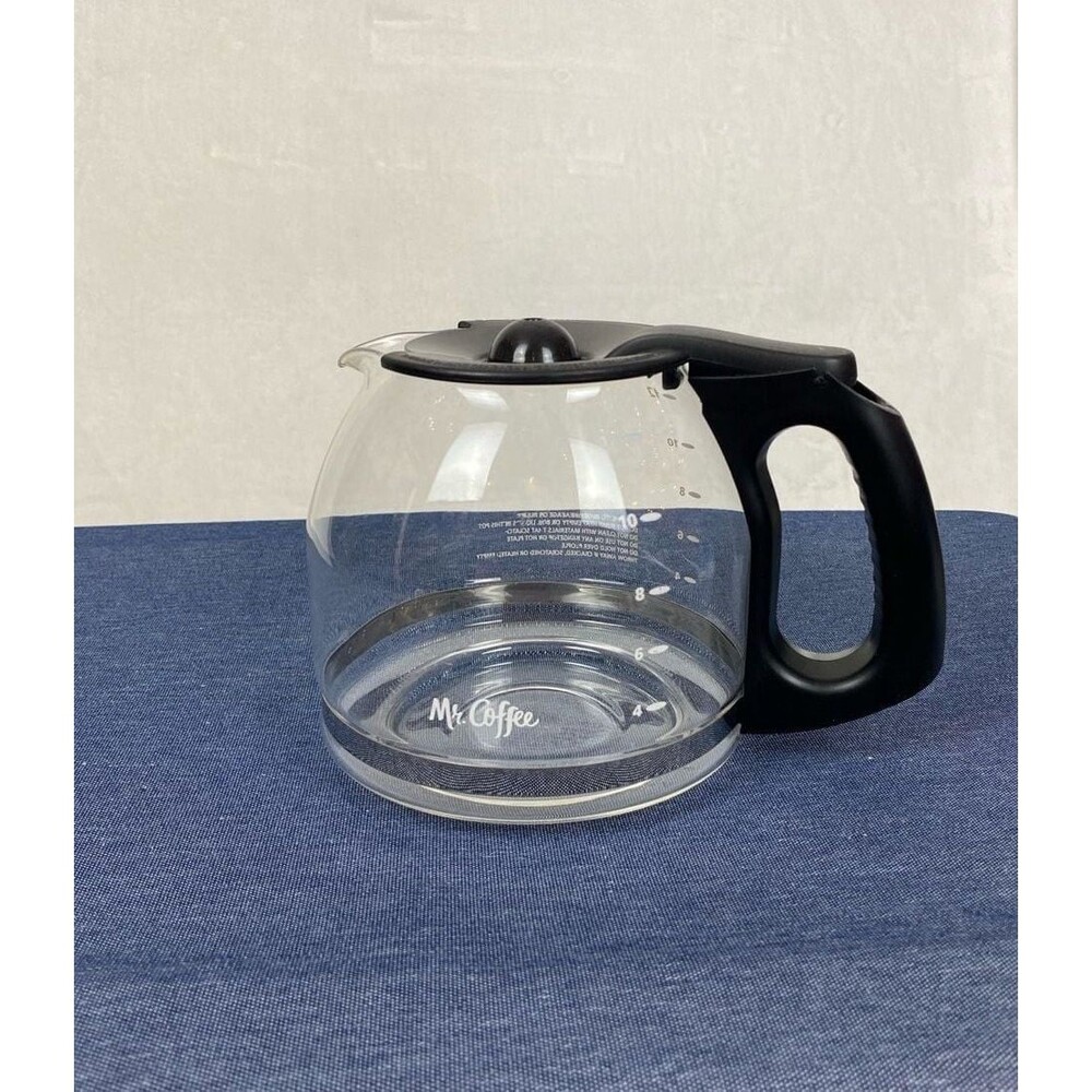 Mr. Coffee 12-Cup Replacement Glass Carafe with Black Handle